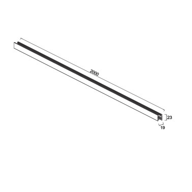 MANTRA MAGNETO MINI 2M Carril Negro