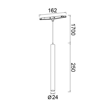 MANTRA MAGNETO MINI Colgante 5W 24º
