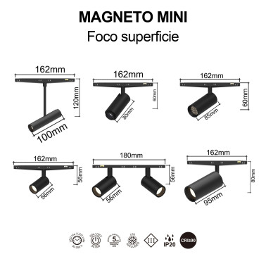 MANTRA MAGNETO MINI Foco Zoom 7W 15º-36º
