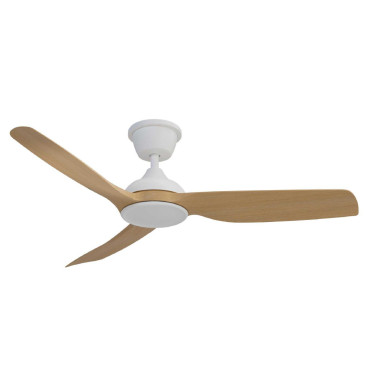 SULION DANA Ventilador IP66 Blanco-Madera sin Luz