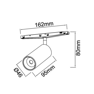 MANTRA MAGNETO MINI Foco 10W 38º