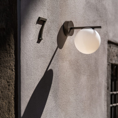LOMBARDO PUNTO APPLIQUE con Esfera de Vidrio IP65