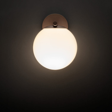 LOMBARDO PUNTO APPLIQUE con Esfera de Vidrio IP65