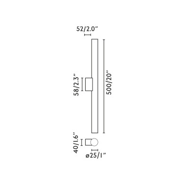 FARO CALMA 500 Aplique Linestra Madera IP44