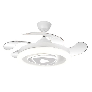 LIGHTED ODIEL Ventilador con luz LED y aspas retráctiles