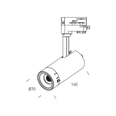 HOFF LIGHT TOKYO 15 Proyector con 3CCT 0-10V Zoom Negro