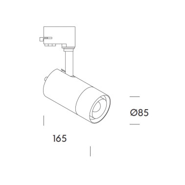HOFF LIGHT TOKYO 25 Proyector con 3CCT 0-10V Zoom Negro