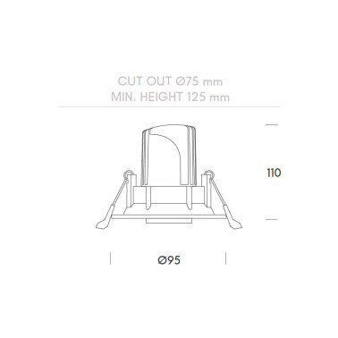 HOFF LIGHT OSAKA Downlight con Zoom y Basculación