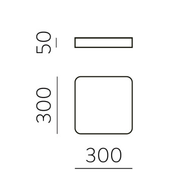 ACB TURIN 300 Plafón Blanco Texturado 18W 3CCT