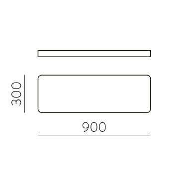 ACB TURIN 900 Plafón Negro Texturado 39W 3CCT