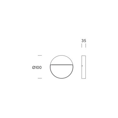 HOFF LIGHT ATHENS 3 REDONDO Aplique Corten 4CCT