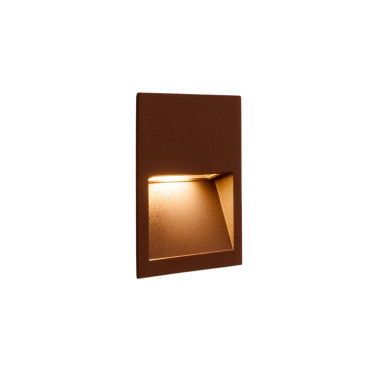 HOFF LIGHT ATHENS 3 CUADRADO Empotrable Corten 4CCT