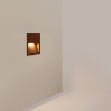 HOFF LIGHT ATHENS 3 CUADRADO Empotrable Corten 4CCT