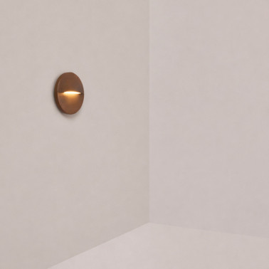 HOFF LIGHT ESTEPONA ROUND Empotrable Corten Ø85