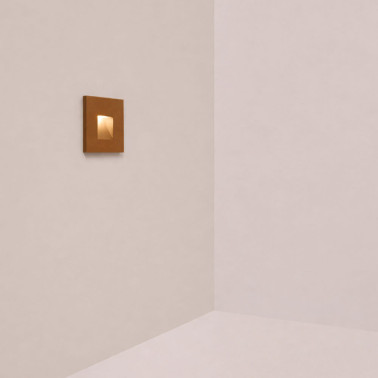 HOFF LIGHT ESTEPONA SQUARE Empotrable Corten 80x80