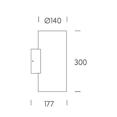 HOFF LIGHT DUBAI 40 Aplique Antracita 2x20W IP65 18º