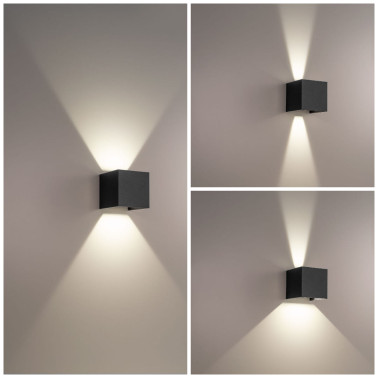 HOFF LIGHT PALMA SQUARE Aplique 3CCT Antracita