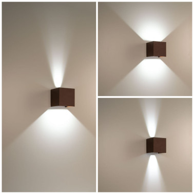 HOFF LIGHT PALMA SQUARE Aplique 3CCT Corten