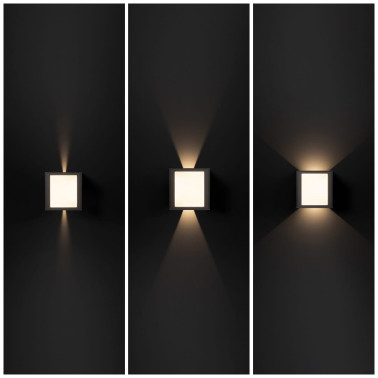 HOFF LIGHT OSLO Aplique Antracita UP&DOWN 9W 2x0º-100º