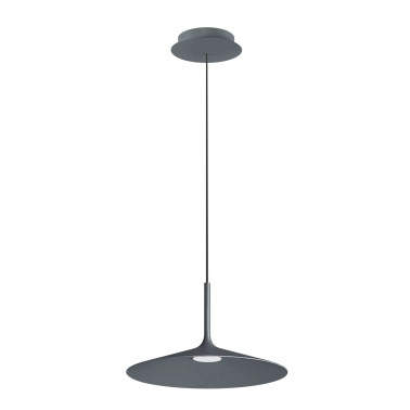 LINEA LIGHT POE PLUS Colgante 15W Gris Basalto Texturado
