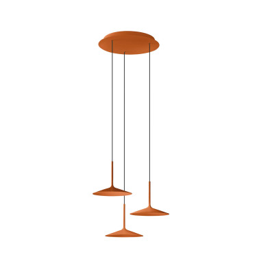 LINEA LIGHT POE_P3 Colgante 17W Terracota Texturado