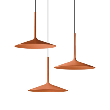 LINEA LIGHT POE_P3 Colgante 17W Terracota Texturado