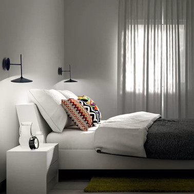 LINEA LIGHT POE_W Aplique 6W Negro Texturado