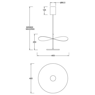 MANTRA ABISAL 470 Colgante Negro-Nogal CCT