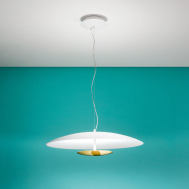 LINEA LIGHT HORIZON_P Colgante Luz Indirecta Dorado