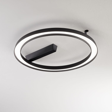 LINEA LIGHT LIRA_SR Plafón IP65 24W Negro Texturado
