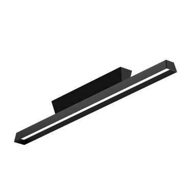 LINEA LIGHT LIRA_SB L700 Plafón Lineal Negro Texturado IP65