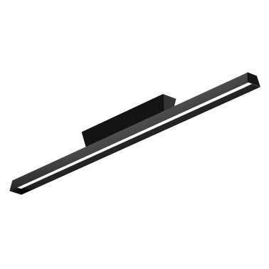 LINEA LIGHT LIRA_SB L900 Plafón Lineal Negro Texturado IP65