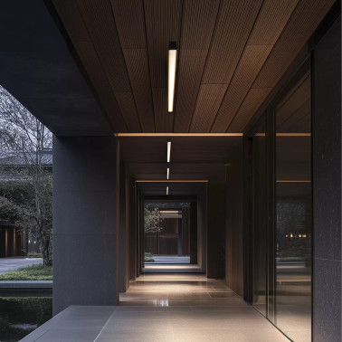 LINEA LIGHT LIRA_SB L900 Plafón Lineal Marrón Oscuro IP65