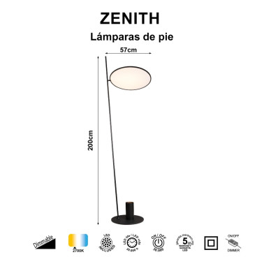 MANTRA ZENITH 2004 Pie Negro-Blanco 2700K