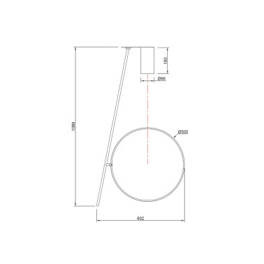 MANTRA ZENITH 1089 Plafón Negro-Blanco 2700K
