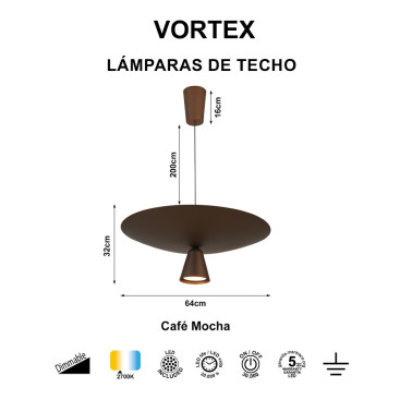 MANTRA VORTEX 640 Colgante Café 2700K