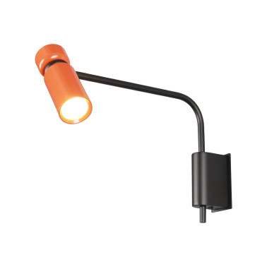 MANTRA LUMINARI Aplique Negro-Naranja
