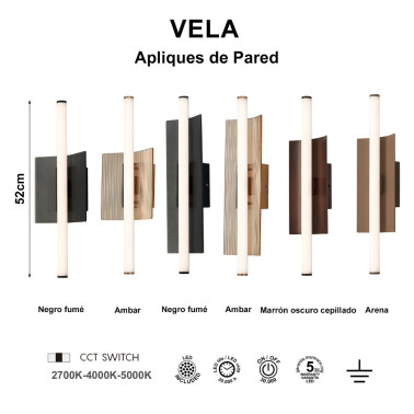 MANTRA VELA CRISTAL 400 Aplique Negro CCT