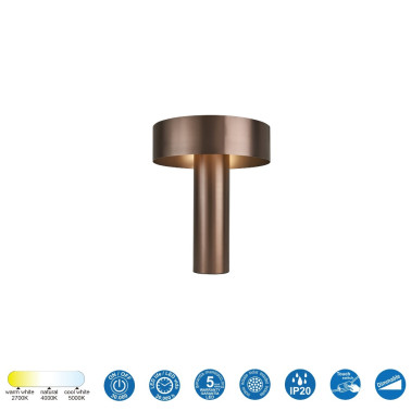 MANTRA DÓRICA 600 LED Sobremesa Marrón