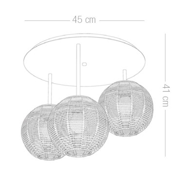 ILUSORIA TORCH 3L Semiplafón Cuerda Personalizable