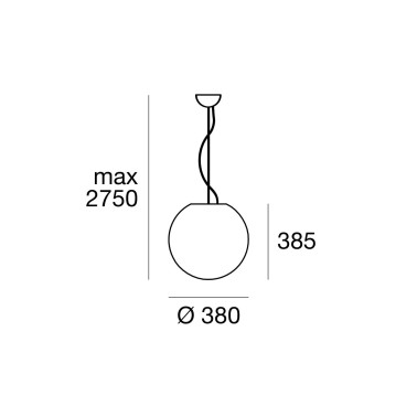 LINEA LIGHT OH!_P65 380 Colgante Blanco E27