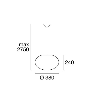 LINEA LIGHT OH! Smash_P65 380 Colgante Blanco E27