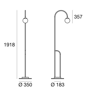 LINEA LIGHT BUTLER Lámpara de Pie Exterior IP65