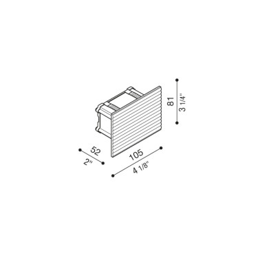 LOMBARDO GLIN 503 3W Señalizador de Vidrio Acanalado