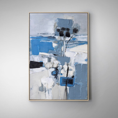 SCHULLER PAISAJE AZUL Pintura Acrílica 83X123
