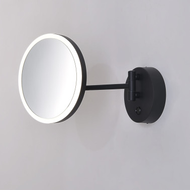 ACB BOAN Espejo de Aumento Negro LED 7W 300K-4000K