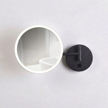 ACB BOAN Espejo de Aumento Negro LED 7W 300K-4000K