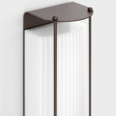 LOMBARDO GLOW 100 FRAME Aplique Marrón Bronce IP66