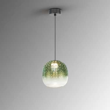 SCHULLER MARES 170 LED Lámpara Colgante Verde
