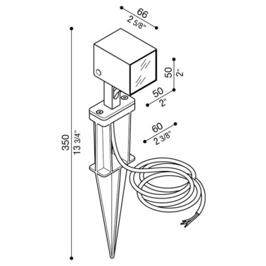 LOMBARDO AGO Q GARDEN Proyector Estaca Blanco 6W